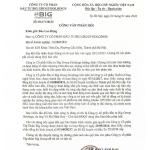 Thông báo làm rõ sự khác biệt giữa Big Group Holdings (Mã: BIG) và các nội dung phản ánh trên báo Lao Động về Công ty CP Tập Đoàn Big Group